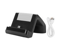 PolyGen Charger Stand for Switch Lite featuring LED Light Strip, Sturdy Dock Design and a convenient Charger Dock for Switch Lite for Desktop Display (Black)