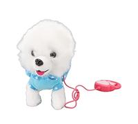 PolyGen Charming Walking Toy Dog with Remote Leash Control for Toddler Entertainment, an Interactive Puppy Toy in a Soft Plush Design that Sparks Imagination (blue)
