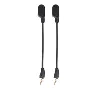 PolyGen Detachable 3.5mm Mic with Gold Plated Plug for Clear Sound, Bendable Noise Cancelling Boom Compatible with HyperX Cloud III Wired Gaming Headset (2 Pack)