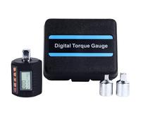PolyGen Digital Display Torsion Meter 200N.m with Peak and Preset Modes, Accurate Wrench Adapter with Audible Alarm and 1/2, 1/4, 3/8 Inch Adapters