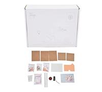 PolyGen Dollhouse Assembly Model with Dust Cover and LED Lights for Display, A Kit with Furniture for Creative Building Projects for Teens