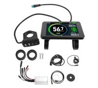 PolyGen Electric Scooter Conversion Kit 15A 36V / 48V with VM T8 Color Meter, Thumb Throttle and Power Assist Sensor for DIY 250W / 350W Motors