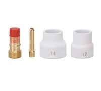PolyGen Gas Lens Cups WP 17 18 26 Pack with 2.4mm Orifice, Part of a Welding Torch Consumables kit Also containing 4C332GS Holder for TIG Applications