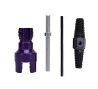 PolyGen Integrated Pipe Threader 1/2 Inch 40Cr Alloy Steel with Hex Shank for Power Tools, Creates Internal/External Threads, Plus 1/2in / 3/4in Screw Extractor