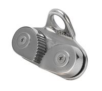 PolyGen Marine Grade Mooring Cleat Made with 316 Stainless Steel, This Cam Cleat for 5-15mm Rope Features a Flared Entry for Easy Adjustment on a Boat