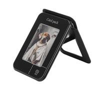 PolyGen NFC Ink Screen Card Holder with 3.52 Inch E-Ink Display, Fast Refresh via App, a Magnetic Wallet Stand for iOS for Video Viewing and AI Creativity