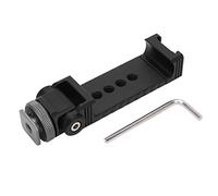 PolyGen Phone Bracket with 1/4 Inch Screw and Cold Shoe Mount, 180 Degree Rotatable View, Alloy Construction Smartphone Clamp for 6.2-9.5cm Devices for Camera Monitor Setup