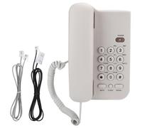 PolyGen Portable hotel phone KX T3026CID, an English telephone with desk or wall placement, and a basic landline phone for home office, also UK telephone line compatible, (White)