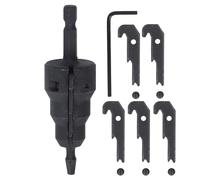 PolyGen Power Conduit Reamer with Nitriding Treatment High Carbon Steel and 5 Blades 1/4 Inch Shank Hole Expansion Tool for Electrical Conduit Work