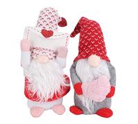 PolyGen PP Cotton Stuffed Doll in a Cute Dwarf Doll Ornament Style for Tiered Trays, Desktops, and Sofas, a Unique Faceless Elf Doll for Valentine's Day Gifting