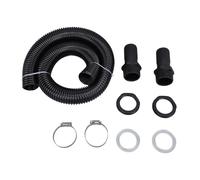 PolyGen Rain Butt Connection Kit with 38mm / 1.5in Fittings and 39.4 Inch Hose A Rain Diverter Kit for Expanding Rainwater Collection Capacity (No Hole Opener)