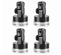 PolyGen RC Car Shell Column Post featuring Magnetic Body Mounts, 6061 Aluminum Alloy 4 Piece Kit for the AXIAL SCX10 1/10 Scale Crawler as an RC Accessory (Black)