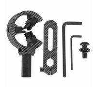 PolyGen Recurve Bow Rest and Universal Archery Rest with alloy construction, a Lightweight Bow Rest for left and right hand use with precision adjustment marks (Carbon cloth camouflage color)