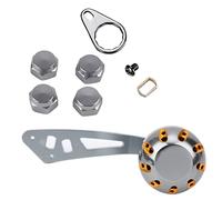 PolyGen Solid Reel Handle Replacement Parts with Mounting Hardware Kit for A/D/S Reel Modification for Enhanced Leverage 109mm Fishing Reel Handle