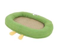 PolyGen Summer Pet Sleeping Cool Pad with a Low Maintenance Surface for Cats and Dogs, a Pet Cooling Mat for Cool Comfort in a Space Saving Oval Shape