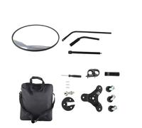 PolyGen Telescoping Inspection Mirror 90-120CM with 30cm 2X Magnifying Lens, an Under Vehicle Inspection Security Mirror with Wheels for Equipment Examination