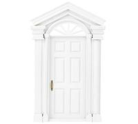 PolyGen Wooden Dollhouse Furniture component featuring a Miniature Dollhouse Door, this 1:12 Scale Dollhouse Door is intended for detailed scene creation