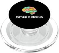 Polyglot In Progress Vocabulary Fluency Language Learner PopSockets PopGrip for MagSafe