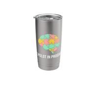 Polyglot in Progress Vocabulary Fluency Language Learner Stainless Steel Insulated Tumbler