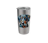 Polygon Art Bavarian Mountain Hound Stainless Steel Insulated Tumbler