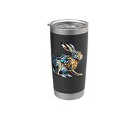 Polygon Art Black-Tailed Jackrabbit Hare Stainless Steel Insulated Tumbler