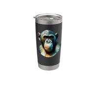 Polygon Art Bonobo Monkey Ape Chimpanzee Monkeys Stainless Steel Insulated Tumbler