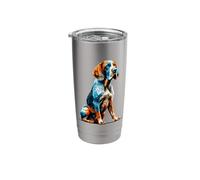 Polygon Art Bracco Italiano Italian Pointer Stainless Steel Insulated Tumbler