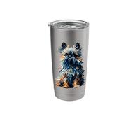 Polygon Art Brussels Griffon Griffon Bruxellois Stainless Steel Insulated Tumbler