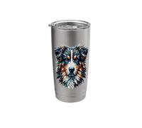 Polygon Art Entlebucher Mountain Dog Stainless Steel Insulated Tumbler