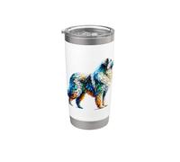 Polygon Art Great Pyrenees Pyrenean Mountain Dog Pyr Stainless Steel Insulated Tumbler