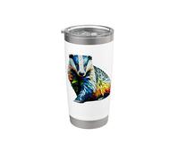 Polygon Art Honey Badger Honey Badgers Ratel Stainless Steel Insulated Tumbler