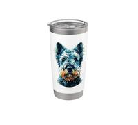 Polygon Art Kerry Blue Terrier Terriers Stainless Steel Insulated Tumbler