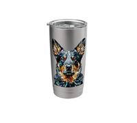 Polygon Art Lancashire Heeler Stainless Steel Insulated Tumbler