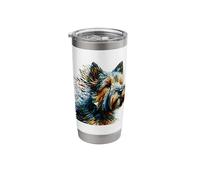Polygon Art Norfolk Terrier Stainless Steel Insulated Tumbler