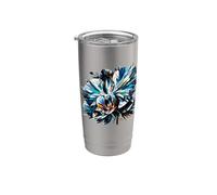 Polygon Art Orchid Flowers Orchids Stainless Steel Insulated Tumbler
