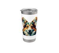 Polygon Art Pembroke Welsh Corgi Corgis Stainless Steel Insulated Tumbler