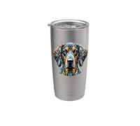 Polygon Art Plott Hound Plott Dog Stainless Steel Insulated Tumbler