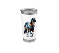 Polygon Art Welsh Pony and Cob Horseback Riding Equestrian Stainless Steel Insulated Tumbler