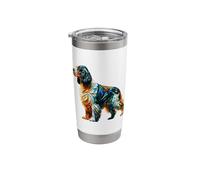 Polygon Art Welsh Springer Spaniel Stainless Steel Insulated Tumbler