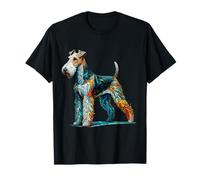 Polygon Art Wire Fox Terrier T-Shirt