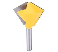Polygon Bird Mouth Router Bit 8mm Shank, Woodworking Milling Cutter for Hexagonal Octagonal Projects, Heat Coating for Clean Cuts on Flowerpots Columns Barrels (Twelve sides)