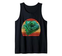 Polygon Chameleon Head Terrarium Abstract Lizard Reptiles Tank Top