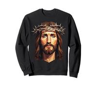 Polygon Jesus Christ Geometric Christianity Sweatshirt