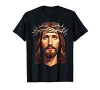 Polygon Jesus Christ Geometric Christianity T-Shirt
