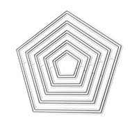 Polygon Theme Metal Die Cuts Cutting Dies Cut Stencils for Embossing Paper Leather Scrapbooking Card Making Cutting Dies for Card Making