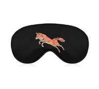 Polygonal Fox Eye Mask with Adjustable Strap for Men and Women Night Sleeping Travel Nap