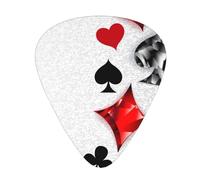 Polygonal Playing Cards 12 Pcs Guitar Picks, 0.46mm/0.71mm/0.96mm Thickness, Guitar Plectrum With Storage Case For Acoustic-Electric Guitar Ukulele Bass