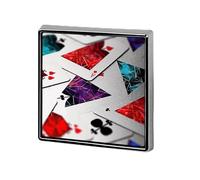 Polygonal Playing Cards Square Lapel Pins Backpack Pin Cute Brooch Decoration Brooches for Women Men Fashion Button Badges for Hat Backpacks Purses Jackets Shirt Suit