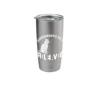 Polygonal Schrödinger's Cat Science Dead and Alive Stainless Steel Insulated Tumbler