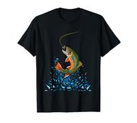Polygonal Trout Fish Fly Fishing Value Graphic T-Shirt
